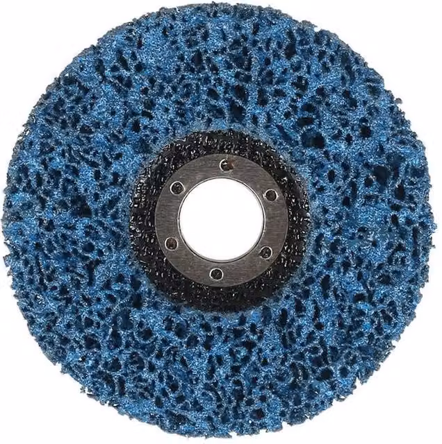 VOGREX Blue 115mm Poly Strip Discs for Rust and Paint Removal with Angle Grinder Wheels