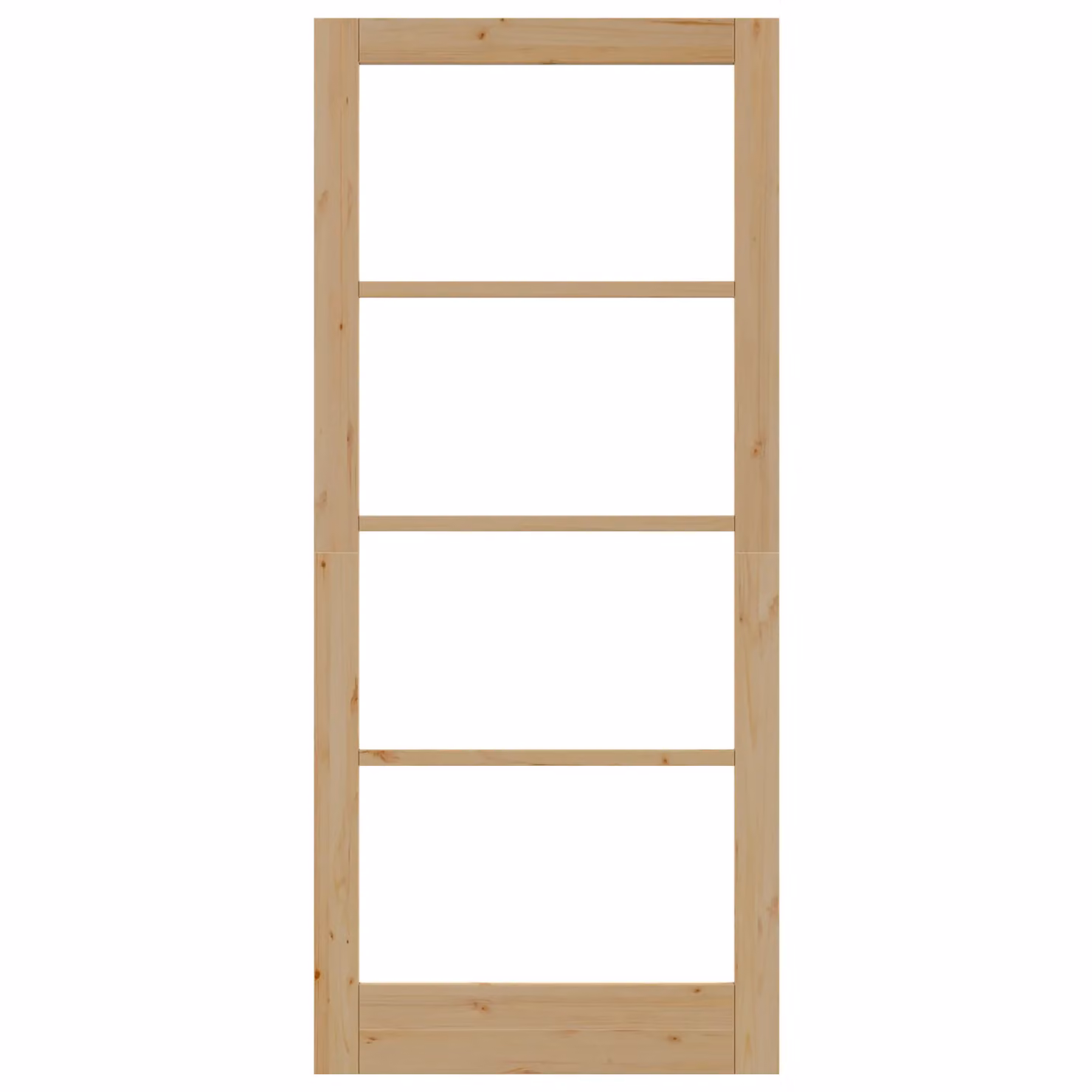 Berkfield Orkdal Rustic Sliding Interior Wood and Glass Door in Brown, W/D/H: 93 x 4 x 211 cm – 2