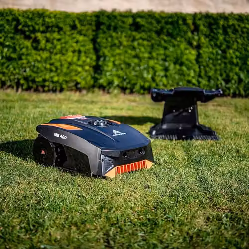 Yard Force MB400 Robotic Lawn Mower in Black with 20V Rechargeable Battery, Bluetooth App Control and Adjustable Cutting Height of 20–55mm, Ideal for Lawns up to 400m² – 2