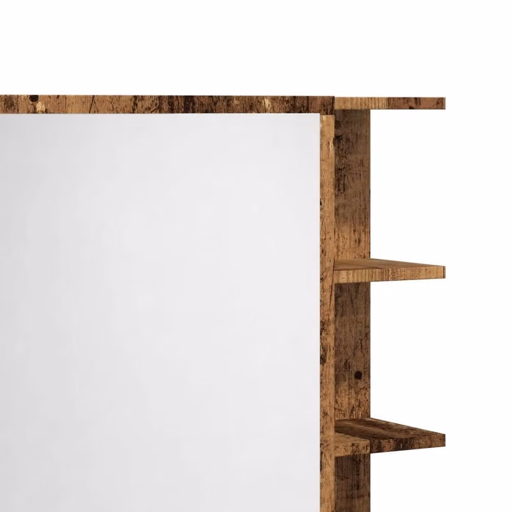 Berkfield Home Rustic Old Wood Bathroom Mirror Cabinet, Brown, W/D/H: 62.5 x 20.5 x 64 cm – 6