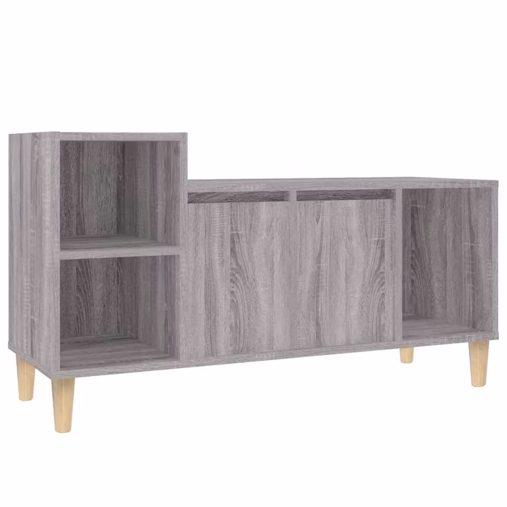 Berkfield Home Grey Sonoma TV Cabinet in Engineered Wood W/D/H: 100 x 35 x 55 cm – 2