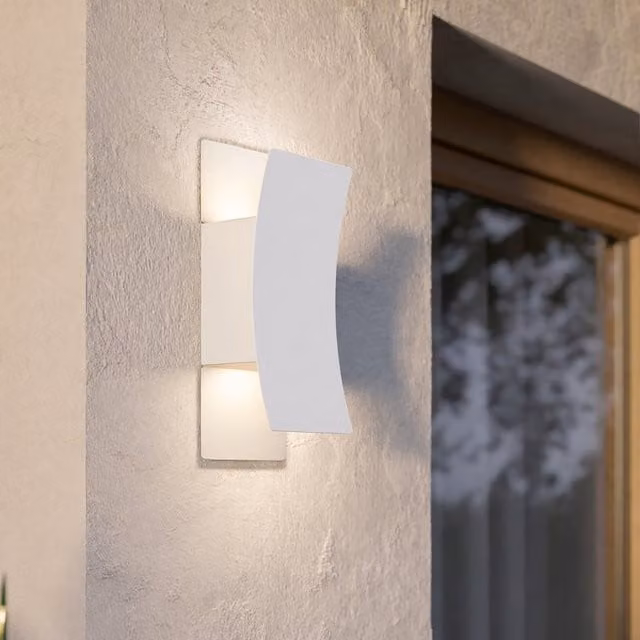 Eglo Verdolino Modern LED Tricolour Metal Wall Light, White