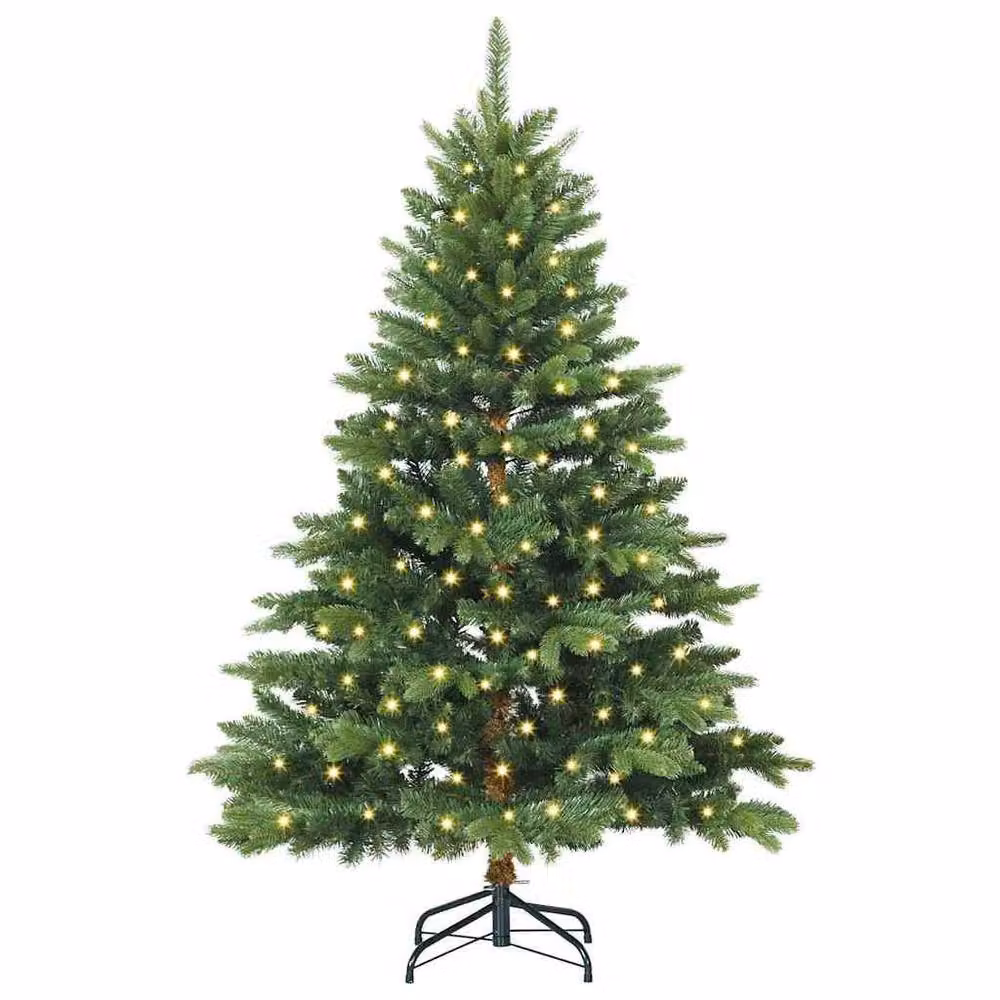 Berkfield Home Artificial Green Christmas Tree with 150 LEDs, Height: 150 cm – 3