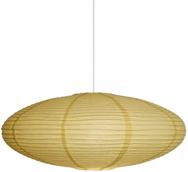 Nordlux Villo Retro Paper Lamp Shade, Yellow, Diameter: 60 cm – 1