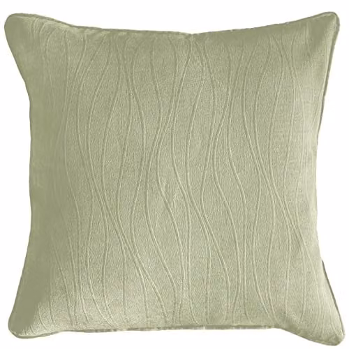 Enhanced Living Green Square Cushion Cover, W/D/H: 43 x 43 x 43 cm