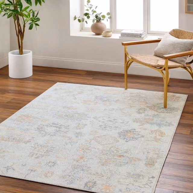 Livabliss Boho Floral Machine Woven Living and Dining Room Rug in Brown, W: 200 cm, D: 275 cm
