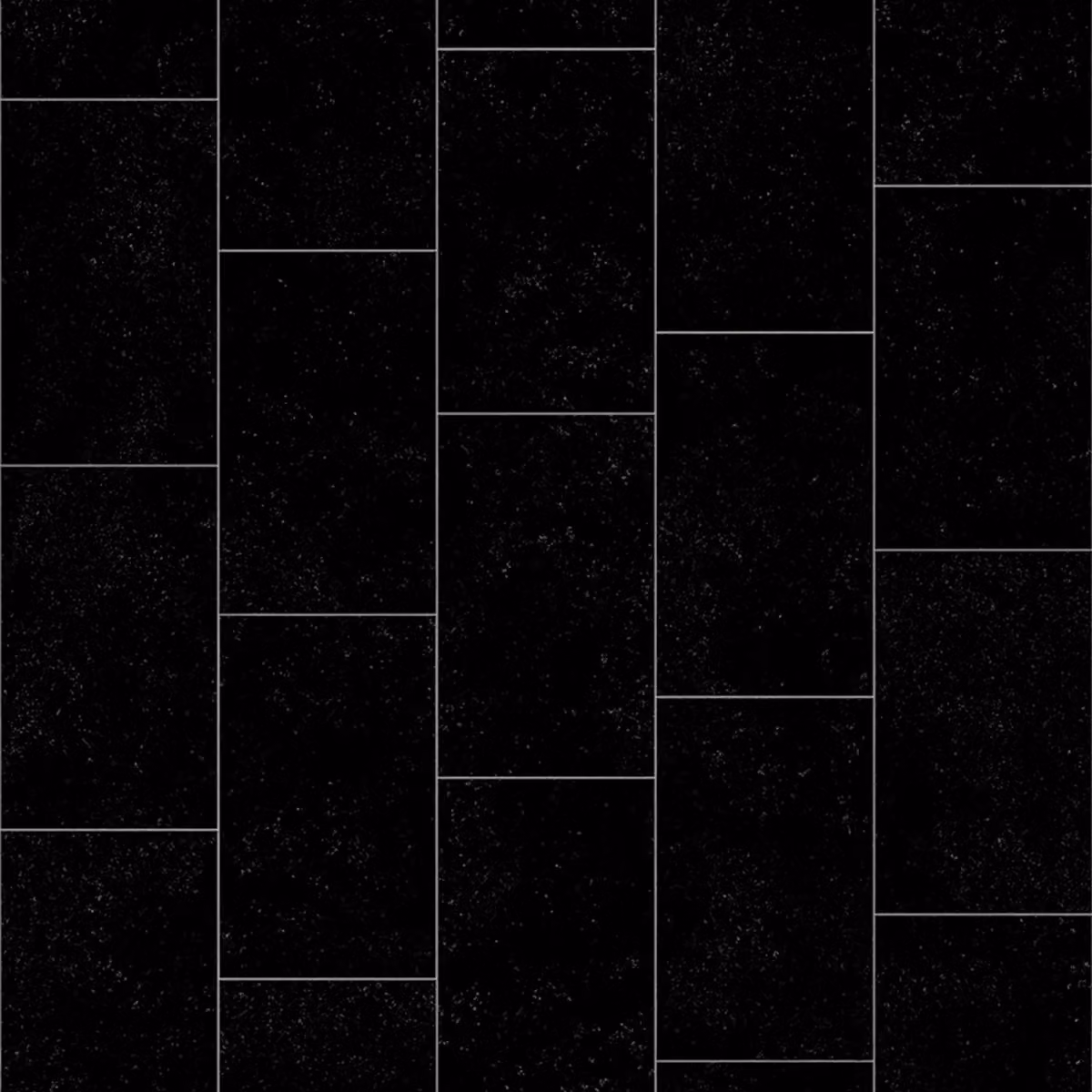Vinyl Flooring UK Dark Grey Stone Tile Effect 2.0mm Vinyl Flooring Sheet in Black, Size: 300 x 300 cm – 2