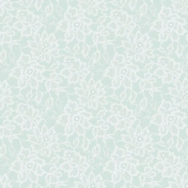 I Love Wallpaper Chantilly Lace Abstract Vintage Wallpaper in Green