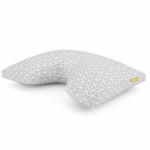 Brightr Sleep MoonHug Adjustable Memory Foam Pillow in Grey with Antibacterial Properties – 1