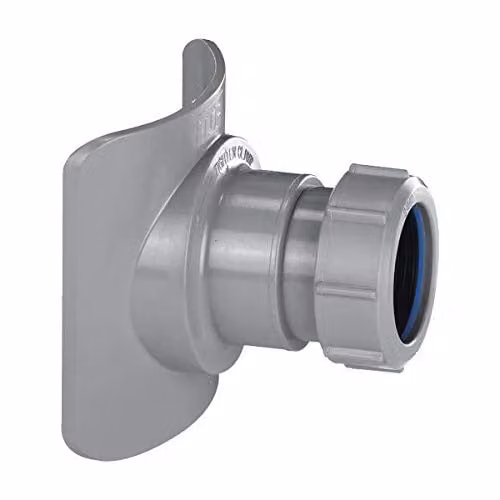 McAlpine 4 inch/110mm x 1.5 inch Pipe Mechanical Soil Pipe Boss Connector BOSSCONN110T-GR Grey