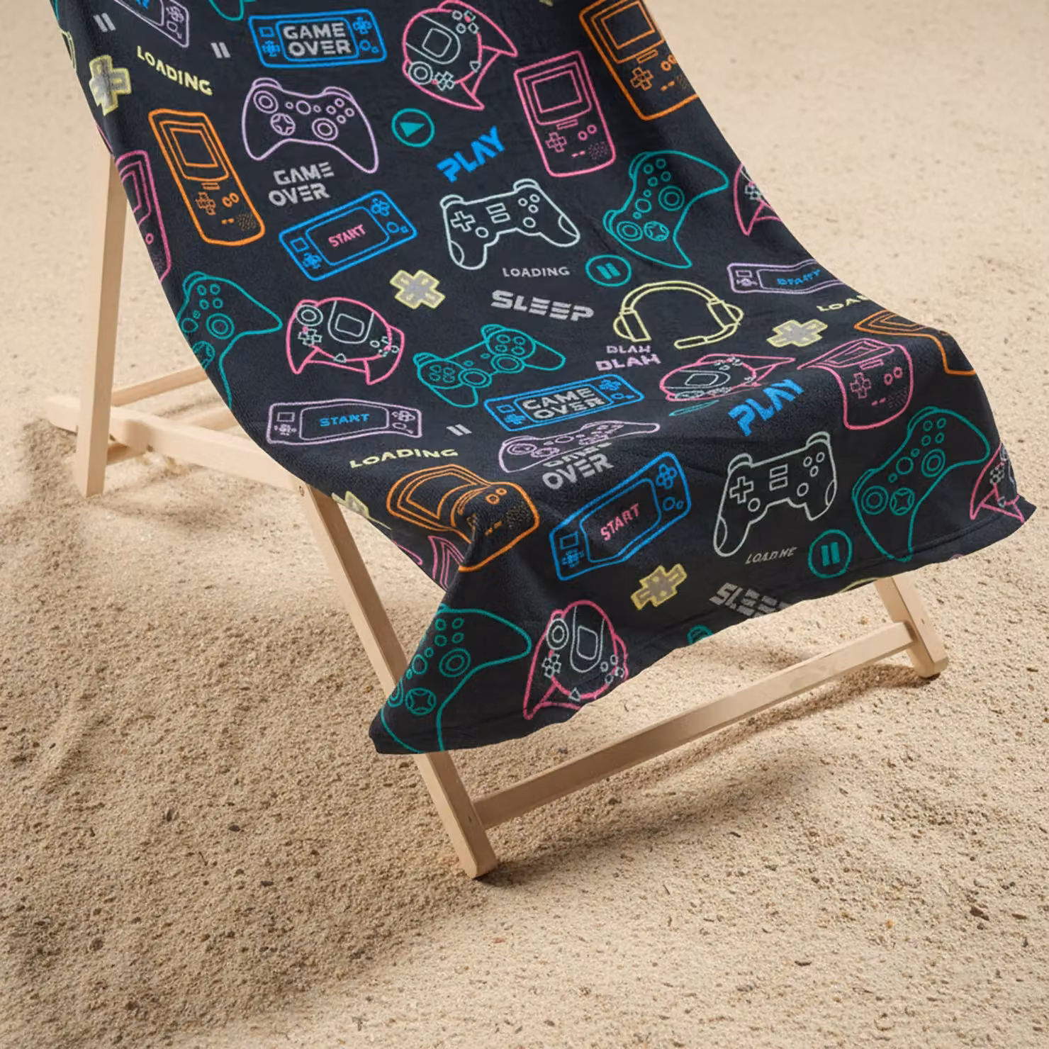 OHS Quick Drying Microfibre Kids Towel in Black – 2