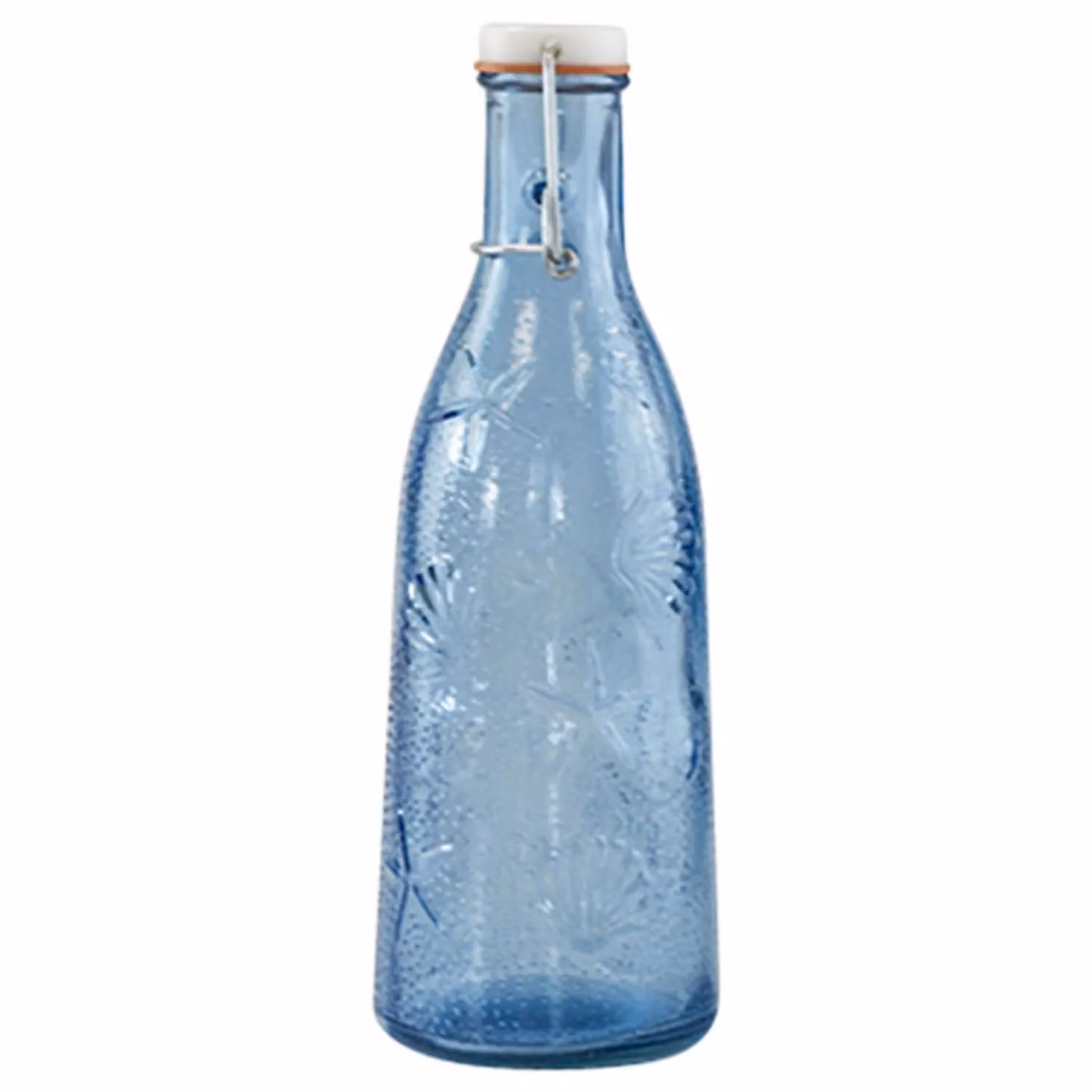 Verano Spanish Ceramics Beyond The Sea Blue and Transparent Glass Decanter with Lid, 1 l, H: 26.5 cm – 2