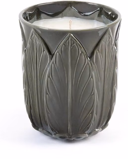 House of Hackney MoonSeason Grey Floral Ceramic Tabletop Candle