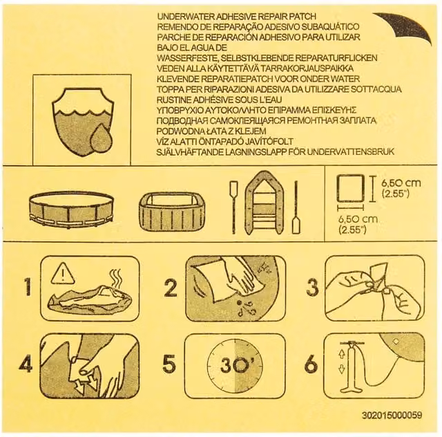 Bestway Swimming Pool Patch Repair Kit in Multicolour