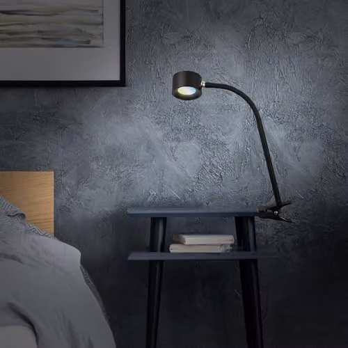 Briloner Rechargeable LED Clip On Reading Lamp with Dimmable CCT and Adjustable Head, Black – 4