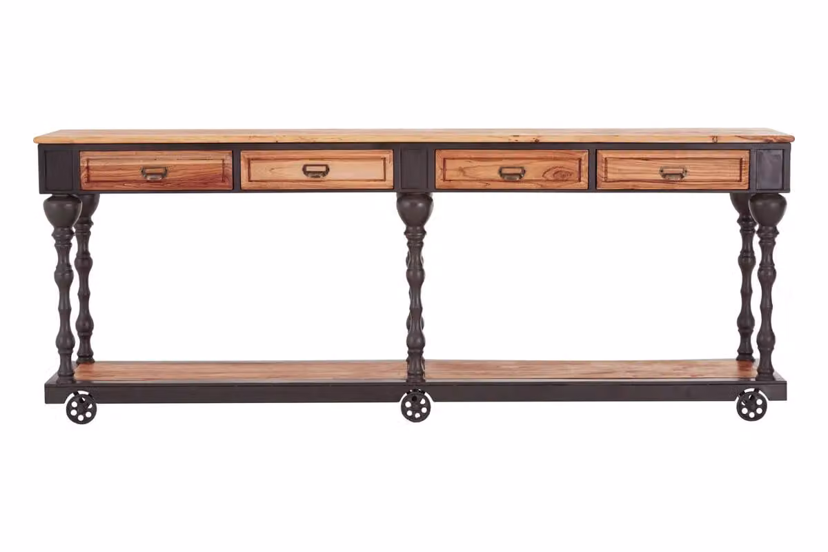 Orsina 4 Drawer Console Table in Black – 6