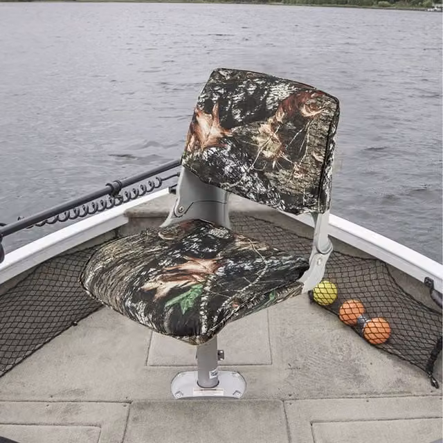 Costway Low Back Padded Boat Seat in Green and Multicolour