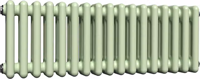 Lux Heat Horizontal Column Radiator in Mint Ice Cream Green, W: 30.0 cm, H: 78.5 cm
