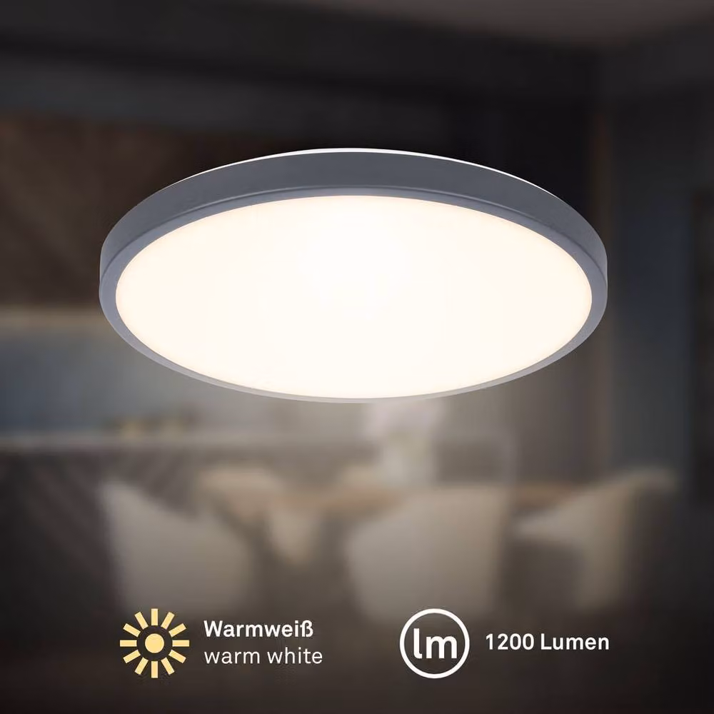 Briloner Modern LED Ceiling Light, Warm White, W/D/H: 24 x 24 x 6 cm – 2
