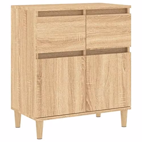 vidaXL Modern Sideboard in Brown Sonoma Oak, W/D/H: 60 x 35 x 70 cm