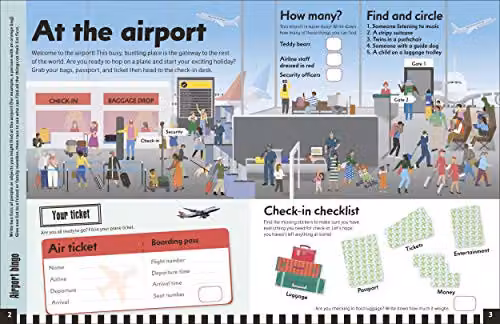 DK At the Airport Activity Book with over 300 Stickers, Multicolour – 4