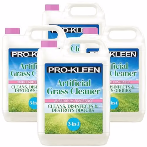 Pro-Kleen Artificial Grass Cleaner and Disinfectant with Bubblegum Fragrance, 4 x 5L Super Concentrate (Makes 60 Litres)