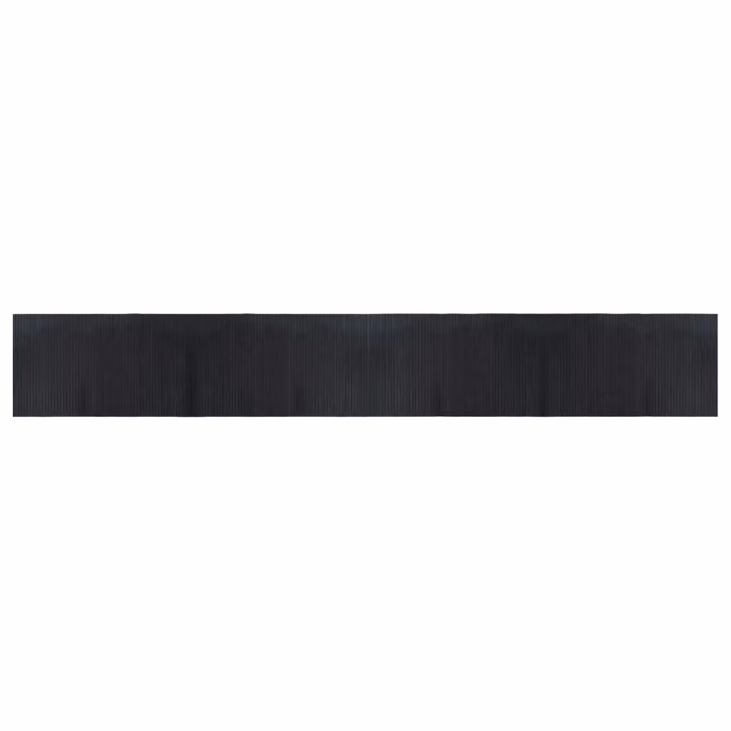Berkfield Home Rectangular Bamboo Rug in Black, W: 60 cm, L: 400 cm – 2