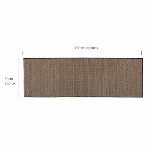 JVL Antarra Machine Washable Non-Slip Entrance Doormat and Runner Set, Black – 8