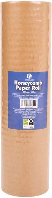 Art Studio Brown Kraft Honeycomb Packing Paper Roll