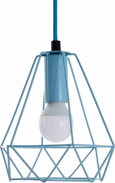 Orsina Modern Blue Metal Round Pendant Light by Interiors by Premier