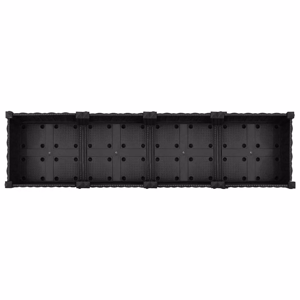 Berkfield Home Black Polypropylene Raised Bed W/D/H: 160 x 40 x 71 cm – 3