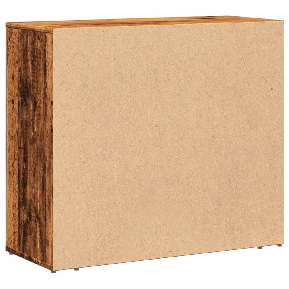 Berkfield Home Old Wood Sideboard in Brown, Engineered Wood, W/D/H: 80 x 33 x 70 cm – 5