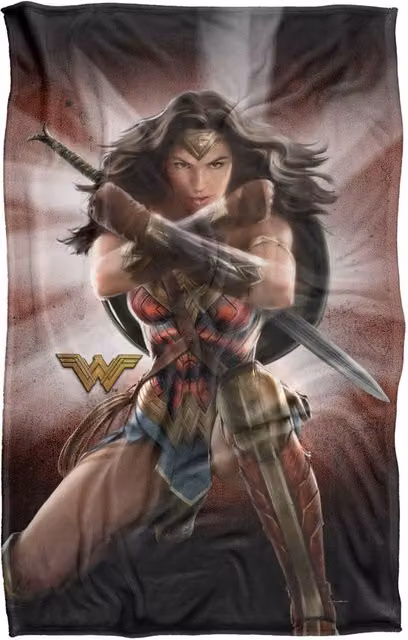 Logovision Wonder Woman Protector Of Humanity Super Soft Fleece Throw Blanket, Multicolour, W: 91 cm, D: 147 cm – 6