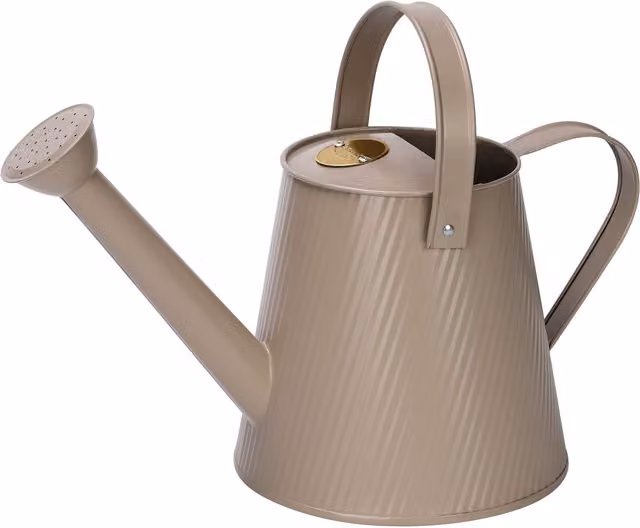 Simpa Metal Watering Can with Rose, 3 l, Mushroom