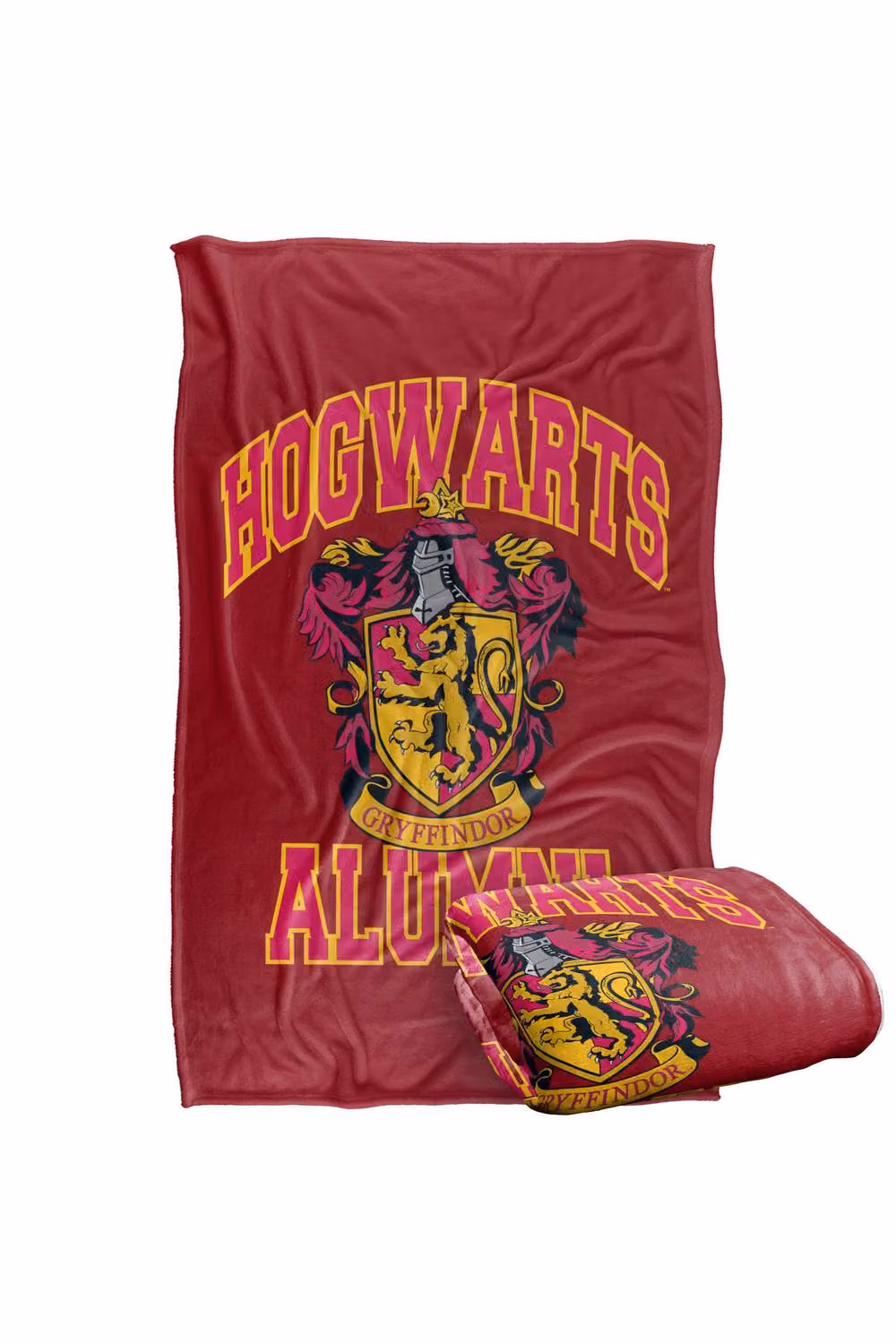 Warner Bros. Harry Potter Hogwarts Gryffindor Alumni Super Soft Fleece Throw Blanket, Red/Multicolour, W: 127 cm x D: 152.4 cm – 6