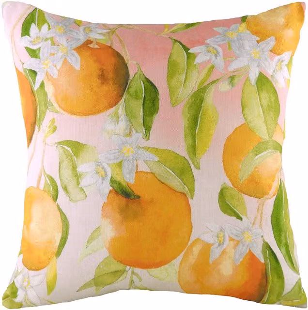 Riva Floral Modern Square Cushion, Multicolour, W/D/H: 43 x 43 x 43 cm – 1