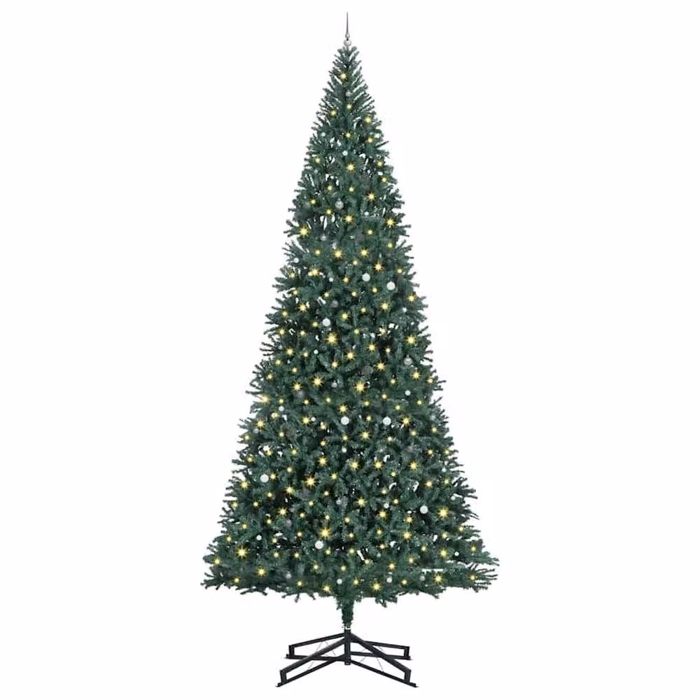 Berkfield Home Pre-lit Artificial Christmas Tree with Ball Set, Green, 500 cm – 3