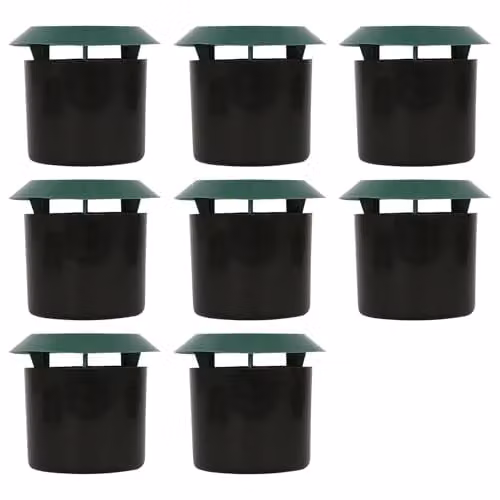 Harbour Housewares Slug and Snail Beer Traps, Green and Black, Pack of 8, W: 11.5 cm, D: 10 cm