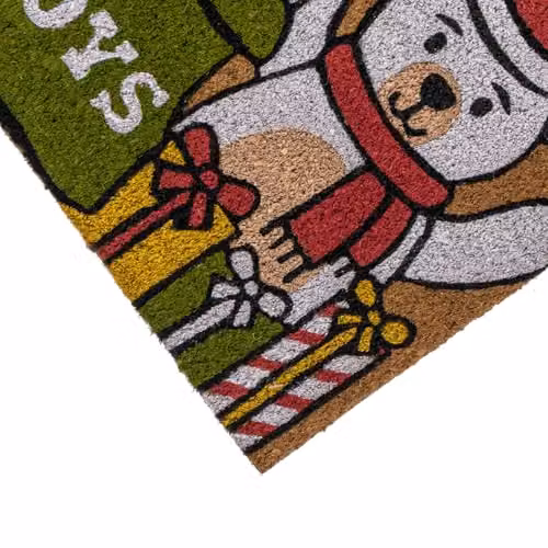 JVL Christmas Santa Coir Entrance Doormat, Multicolour, W/D: 40 x 58 cm – 4