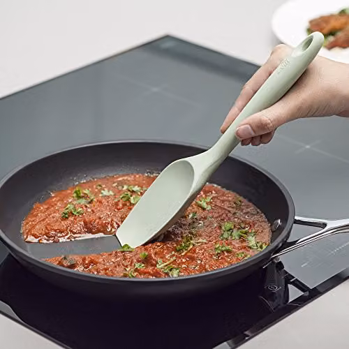 Zeal Silicone Non-Scratch Spatula Spoon in Green, 26 cm – 5