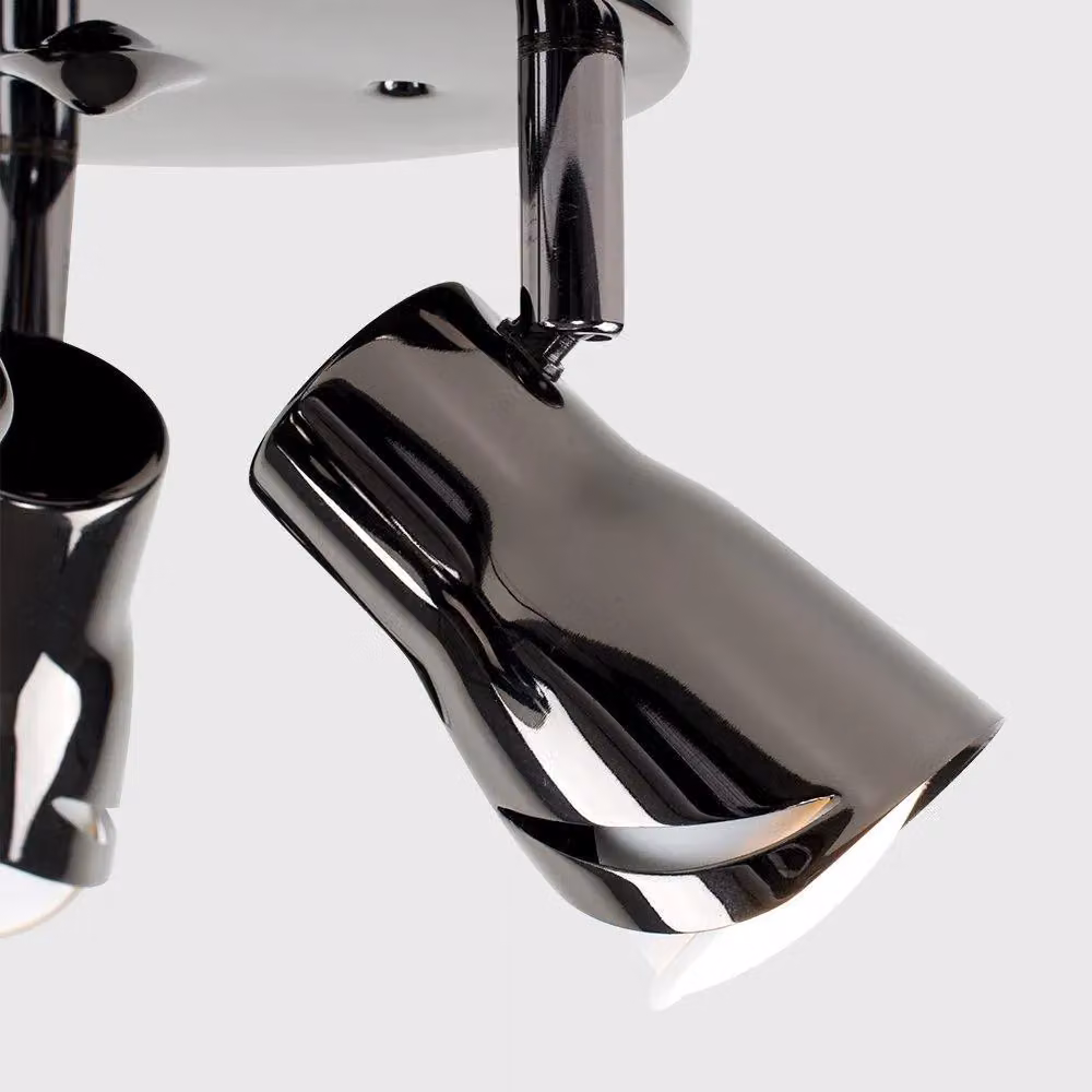 ValueLights Modern 3 Way Adjustable Ceiling Bar Spotlight in Black and Chrome – 2