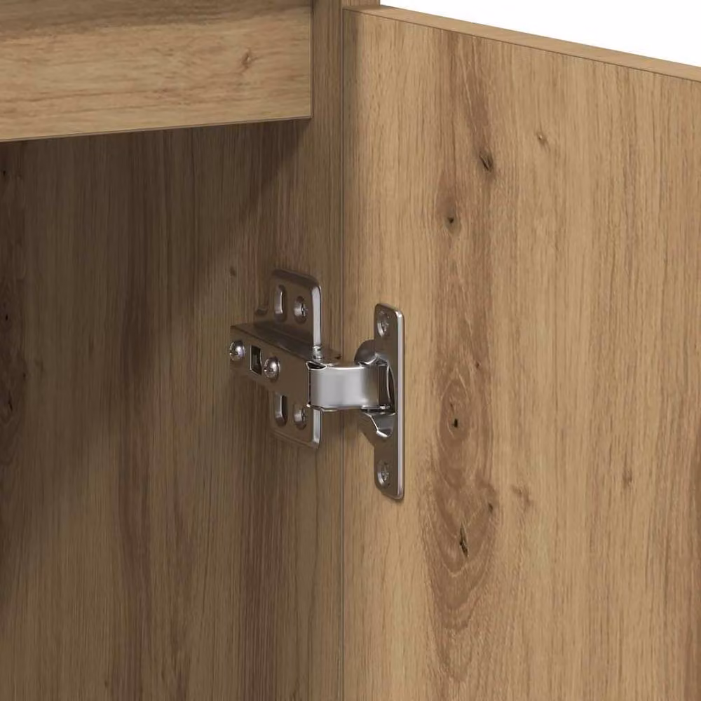 Berkfield Home Artisan Oak Sideboard in Brown, W/D/H: 29.5 x 34 x 76 cm – 4
