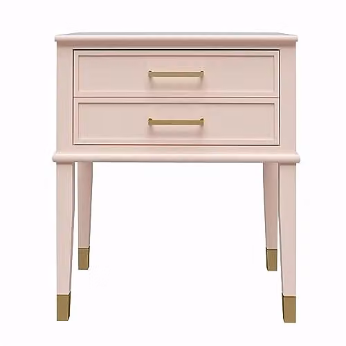 DHP Furniture Westerleigh End and Side Table, Pink, W/D/H: 60 x 40 x 72 cm – 1