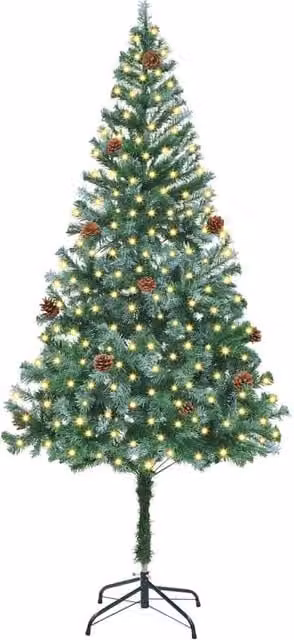Berkfield Home Elegant Green Artificial Christmas Tree with Stand, Height: 180 cm