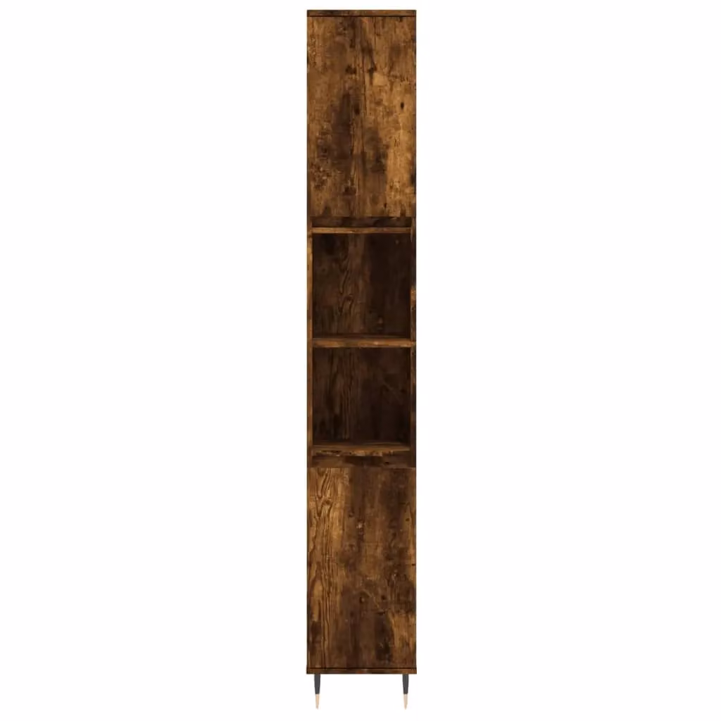 Berkfield Home 3 Piece Modern Bathroom Furniture Set in Smoked Oak Brown – 3