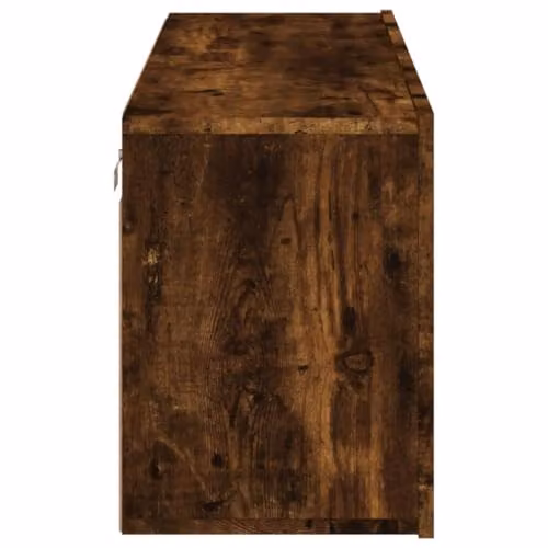 vidaXL Modern Wall-mounted TV Cabinet in Brown with Hinged Doors, W/D/H: 100 x 30 x 41 cm – 5