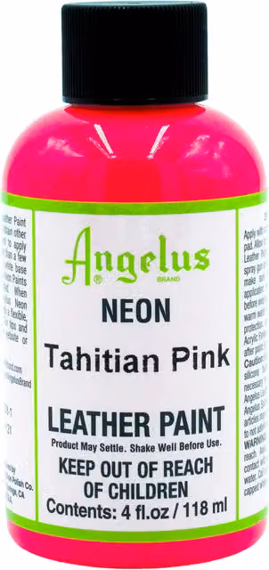 Angelus Acrylic Leather Paint Neon Tahitian Pink 118 ml