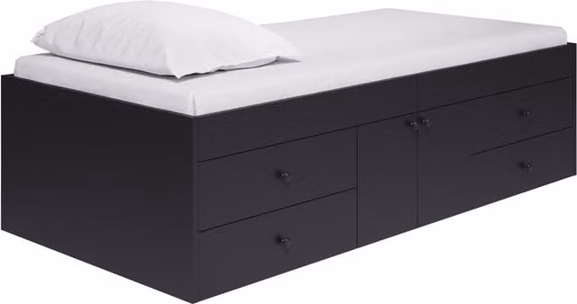 Kidsaw Captains 3ft Single Cabin Bed with Drawers, Black – 1
