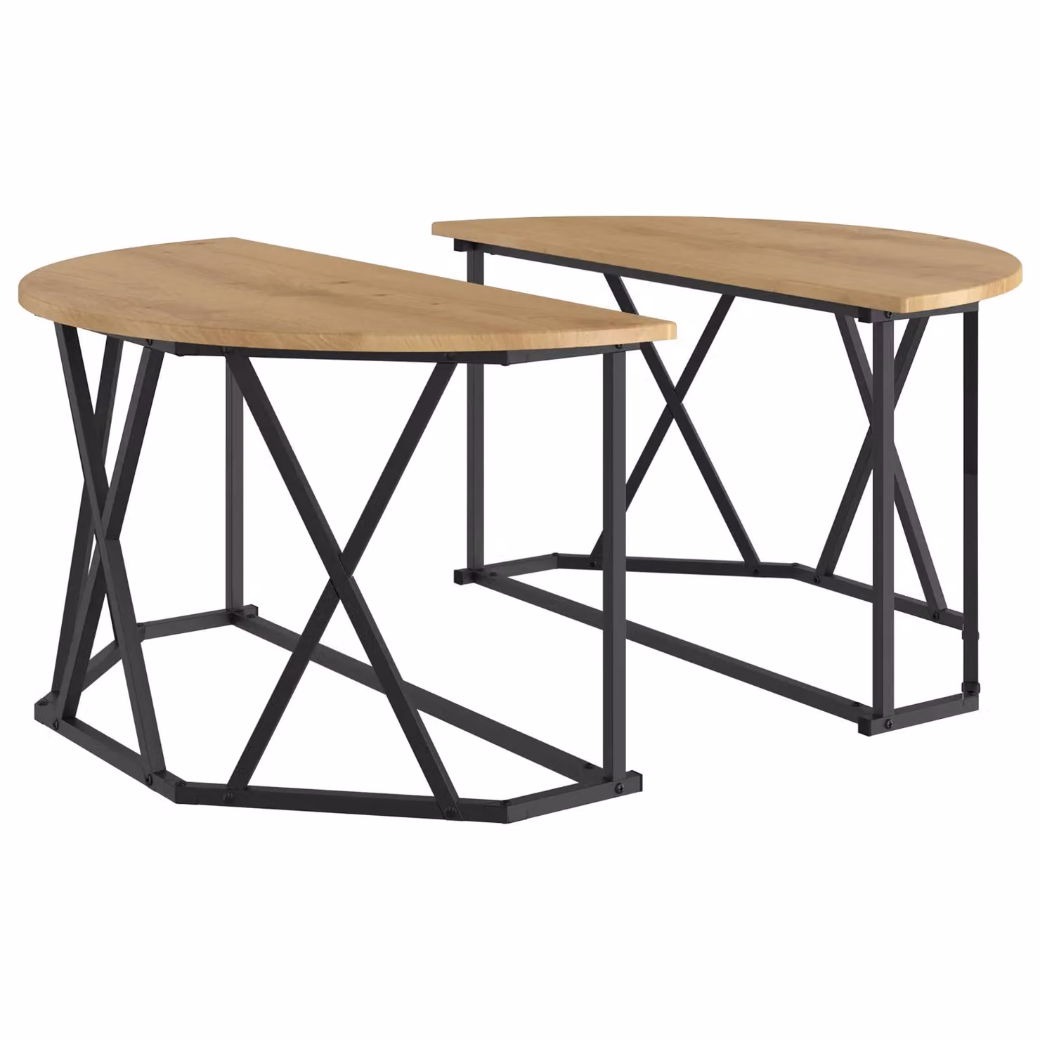 Berkfield Home Artisan Oak Coffee Table, Brown, W/D/H: 80.0 x 80.0 x 41.91 cm – 2