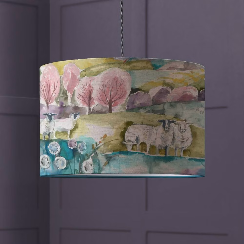 Voyage Maison Buttermere Eva Animal Cylinder Lampshade in Beige and Multicolour Fabric – 2